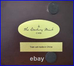VERY RARE Dallas Cowboys Danbury Mint 5 Piece Train Set Original Box with Cert