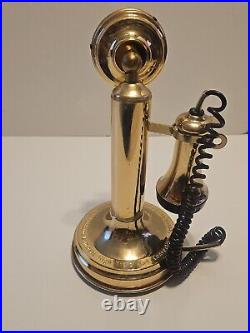 VERY RARE Drexel Burnham Lambert Hot Line Brass Candle Stick Phone