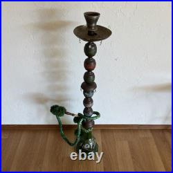 VERY RARE Emerald Green Vintage Antique Persian King Tall Decorative Hooka