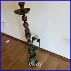 VERY RARE Emerald Green Vintage Antique Persian King Tall Decorative Hooka