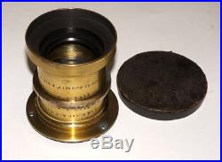 VERY RARE Emil Busch Portrait Aplanat 3 F=280 mm F6 Vintage brass lens 8x10