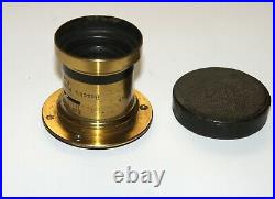 VERY RARE Emil Busch Rapid Aplanat 2 Focus 8 Inch F8 Vintage brass lens 5x7