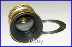 VERY RARE Emil Busch Rapid Aplanat 4 F=340 mm (10) F8 Vintage brass lens 8x10