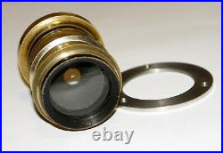 VERY RARE Emil Busch Rapid Aplanat 4 F=340 mm (10) F8 Vintage brass lens 8x10