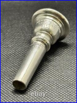 VERY RARE! Frank Holton & Co. Chicago 19 (with Patent Marking) Cornet Mouthpiece