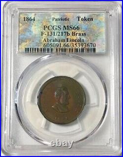 VERY RARE Fuld 131/217b R-8 PCGS MS-66 Abraham Lincoln / Long May It Wave