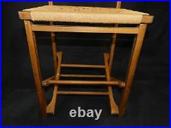 VERY RARE Italian Wooden Gentlemans Clothing Suit Valet Stand Chair MCM Vintage
