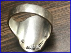 VERY RARE Jeep Collins ICHTHUS Sterling Silver And Brass Ring 6 3/4