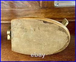 VERY RARE Karl Hagenauer Bookends Tyrol Brass with Wood, 1950s, Unsigned