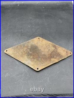 VERY RARE Lima Locomotive Works Inc. Shovel & Crane Division Brass Placard