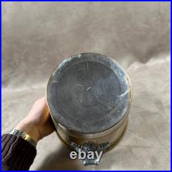VERY RARE Lucien Clicquot Silver Metal and Brass Champagne Bottle Bucket