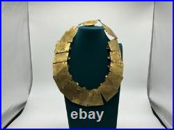 VERY RARE! NECKLACE collar Tibetan Ceremonial Collar Turquoise Glass Brass