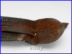 VERY RARE PAIR ANTIQUE GENUINE PIRATE 18th CENTURY BRASS BELT BUCKLES & LEATHER
