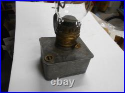 VERY RARE PLUME & ATWOOD Vintage KEROSENE Oil REFLECTOR LAMP Wall Mount