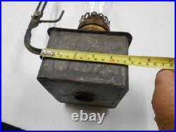 VERY RARE PLUME & ATWOOD Vintage KEROSENE Oil REFLECTOR LAMP Wall Mount