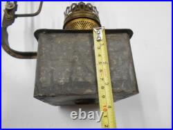 VERY RARE PLUME & ATWOOD Vintage KEROSENE Oil REFLECTOR LAMP Wall Mount