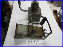 VERY RARE PLUME & ATWOOD Vintage KEROSENE Oil REFLECTOR LAMP Wall Mount