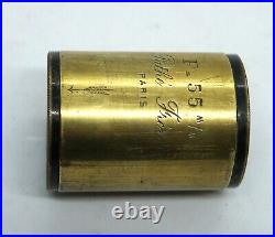 VERY RARE Pathe Freres Paris FAST PETZVAL BRASS LENS F=55 mm F2 COVERS 35 mm