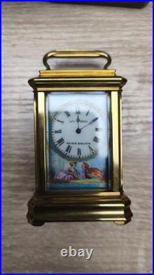 VERY RARE Porcelaine Enamel Sèvres Carriage Clock Mignonnette