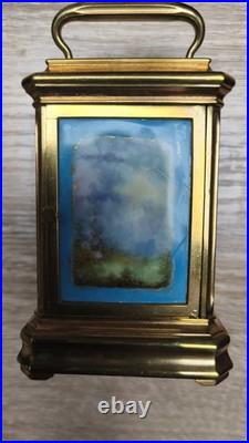 VERY RARE Porcelaine Enamel Sèvres Carriage Clock Mignonnette