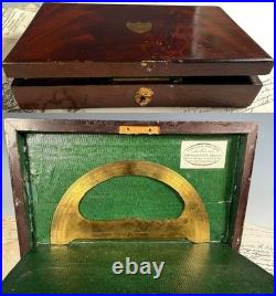 VERY RARE Revolutionary Era French Drafting Instrument Set, Bourjaunaux, c. 1798