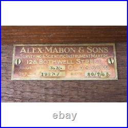 VERY RARE Scottish Long Arm Protractor by Alex Mabon & Sons of Glasgow