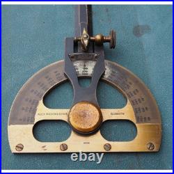 VERY RARE Scottish Long Arm Protractor by Alex Mabon & Sons of Glasgow