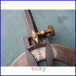 VERY RARE Scottish Long Arm Protractor by Alex Mabon & Sons of Glasgow