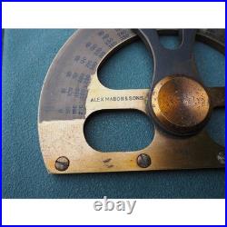 VERY RARE Scottish Long Arm Protractor by Alex Mabon & Sons of Glasgow