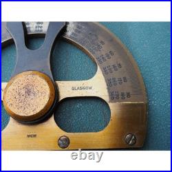 VERY RARE Scottish Long Arm Protractor by Alex Mabon & Sons of Glasgow