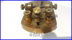 VERY RARE Signal Electric Mfg Antique Brass Morse Code Telegraph Key Ham Radio