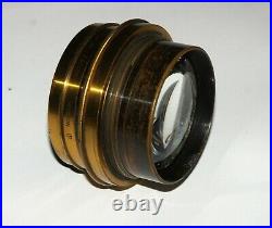 VERY RARE Taylor Hobson Cooke Anastigmat Focus 8 Inch F4.5 Vintage brass lens