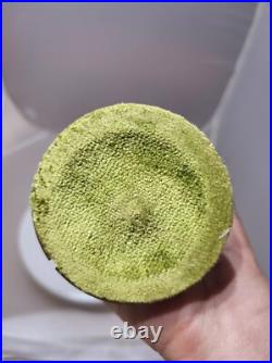 VERY RARE Unique Brass Lighter with Green Glass Cigar Holders Cherub Detailed-READ