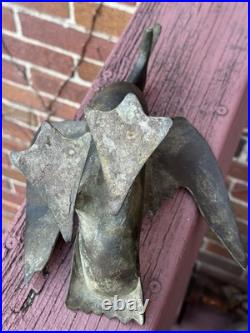 VERY RARE VINTAGE 1970's DON FREEDMAN SIGNED BRONZE BRASS DUCK SCULPTURE MCM