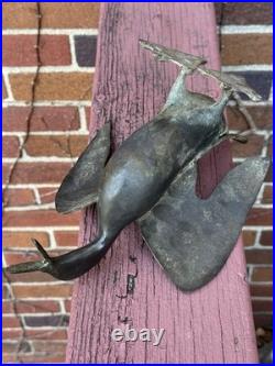 VERY RARE VINTAGE 1970's DON FREEDMAN SIGNED BRONZE BRASS DUCK SCULPTURE MCM