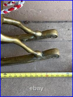VERY RARE VINTAGE ANTIQUE BRASS ROCKING HORSE LARGE 36x24