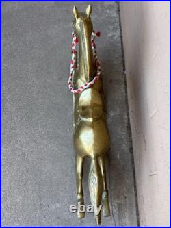 VERY RARE VINTAGE ANTIQUE BRASS ROCKING HORSE LARGE 36x24