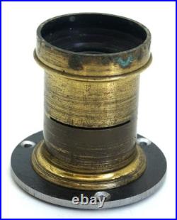 VERY RARE VINTAGE E. MANSE FRENCH BRASS LENS #3 Foc. Dis 20 cm F8 Covers 5x7