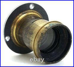 VERY RARE VINTAGE E. MANSE FRENCH BRASS LENS #3 Foc. Dis 20 cm F8 Covers 5x7