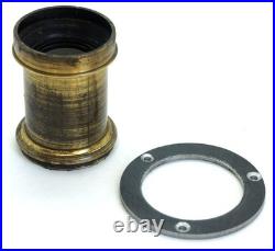 VERY RARE VINTAGE E. MANSE FRENCH BRASS LENS #3 Foc. Dis 20 cm F8 Covers 5x7