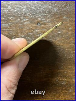 VERY RARE VTG SOLID BRASS! ENGRAVED! MERCEDES-BENZ 2 KEYCHAIN 300d 240d 300td