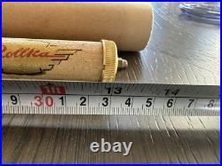 VERY RARE Vintage ROLLKA Map Of Germany Brass Case Pull Down Double sided EUC