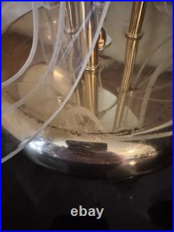 VERY Rare 70s Vintage Flower Calla Lily Lucite/Acrylic Lamp with Brass Base