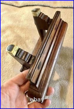 VERY Rare Antique W. Sargent of Reading Plow Plane 2 Cutters Brass Fittings, EXC