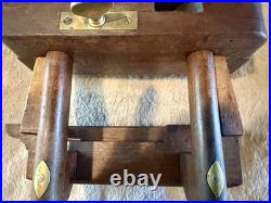VERY Rare Antique W. Sargent of Reading Plow Plane 2 Cutters Brass Fittings, EXC