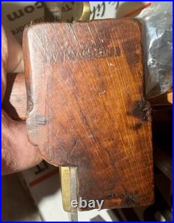 VERY Rare Antique W. Sargent of Reading Plow Plane 2 Cutters Brass Fittings, EXC