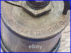 VERY Rare POWELLPOINTER Oiler # 1 1/2 Hit & Miss Gas, or steam Engine 3/8 thread