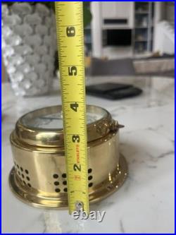 VERY Rare VTG Danish Brass Mariner Barometer made in Germany Needs Repair