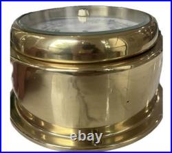 VERY Rare VTG Danish Brass Mariner Barometer made in Germany Needs Repair