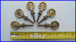 VICTORIAN BRASS PULLEYS x 6 FOR BELL PULL WIRE NEW VERY RARE FREEPOST